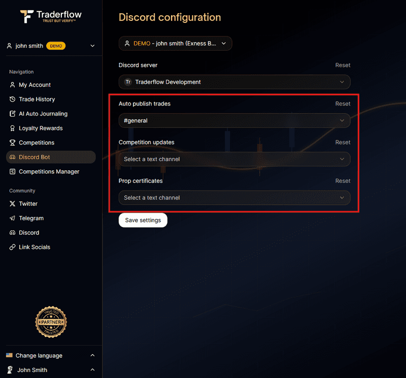 Discord updates options